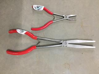 Mac Tools (1) Duck Bill Pliers & (1) Long Reach Duck Bill Pliers.