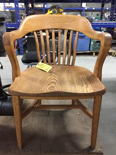 Oak Bankers Chair.