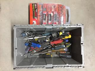 Quantity of Assorted Hand Tools & Rotary Tool Accessory Kit.