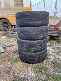 Selling Off-Site - 527 North 200 East, Raymond, AB -  (4) Tires 225 50 17 on 5 Bolt Aluminum Wheels.