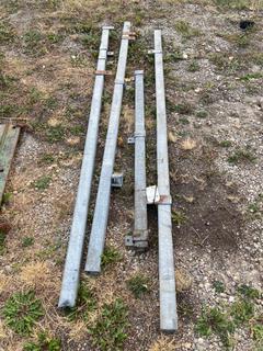 Selling Off-Site - 527 North 200 East, Raymond, AB -  (4) Pieces of Sliding Barn Door Rail.