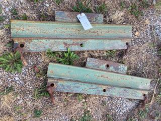 Selling Off-Site - 527 North 200 East, Raymond, AB -  (2) Pieces 3 ft Iron w/ Hooks.