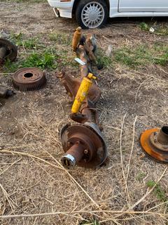 Selling Off-Site - 527 North 200 East, Raymond, AB -  (2) Chev Front Axles. 6 Bolt.
