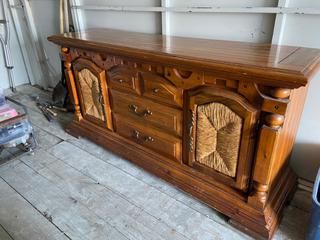 Selling Off-Site - 527 North 200 East, Raymond, AB -  2 Piece China Cabinet.