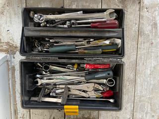 Selling Off-Site - 527 North 200 East, Raymond, AB -  Black & Yellow Tool Box. Wrenches, Screwdrivers.