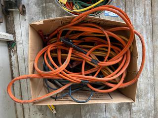 Selling Off-Site - 527 North 200 East, Raymond, AB -  Box of Jumper Cables.