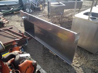 Stainless Steel Dish Pit, 33"x40"x83".