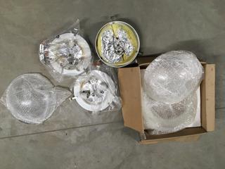 Box of Flush Mount Ceiling Lights.