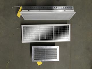 (2) 9" x 25" Vents & (1) 8" x 13-1/2" Vent.