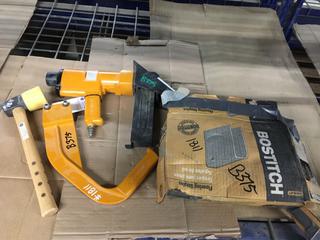 Bostitch MIII Flooring Stapler With Mallet & Box of Staples.