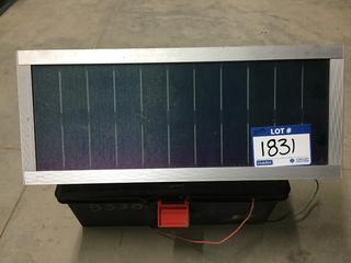 Solar Panel Electric Fence Battery Charging Box.