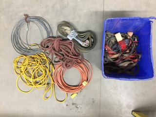 Quantity of Extension Cords, Tie Downs & Tow Strap.