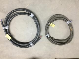 (1) 32' 2 AWG Teck 90 Wire & (1) 30' 8 AWG Wire.