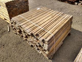 2x4 Dunnage Channeled for Banding Straps 4', (156) Pieces.