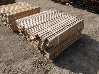 2x4 Dunnage Channeled for Banding Straps 4', (169) Pieces.