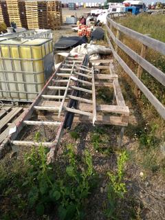 12' Aluminum Ladder & Rack 44"x8'x2' Tall & 6' Ladder.