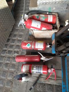 Quantity of Assorted Fire Extinguishers, 1-5 LB Bottles.