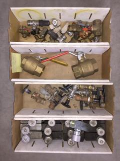 Quantity of Brass Ball Valves, Flow Control Valves & Misc Valves.