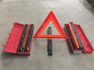 (2) Warning Triangle Flare Kits.