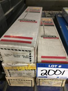 (5) Boxes of Lincoln Fleetweld Stick Electrodes.