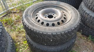 Selling Off-Site - 527 North 200 East, Raymond, AB -  (2) Good Year Tires. 215 55R 17.