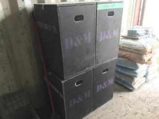 Selling Off-Site - 527 North 200 East, Raymond, AB -  (4) Plywood Stage Boxes w/ Latches. 16"x19"x26".