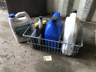 Selling Off-Site - 527 North 200 East, Raymond, AB -  Wire Basket, Jug of Anti-Freeze, (2) Jugs Oil, (3) Transmission Fluid.