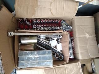 Quantity of Cutter Pin Sets, Ratchets & Sockets & Custom Motorcycle Sockets.