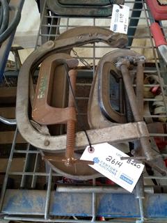 Quantity of Assorted C-Clamps 4"-13".