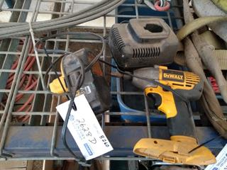 DeWalt 18V Drill with Battery & Charger.