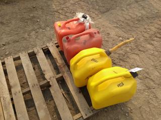 (2) Diesel Jerry Can's, (2) Gas Jerry Cans.