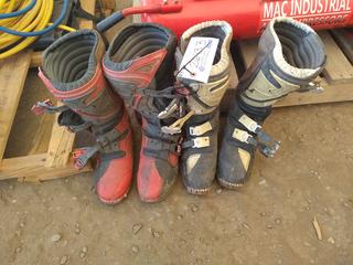 (2) Pairs of Moto Cross Boots.