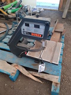 Durex 10" Bandsaw Model # 29, S/N 0715.