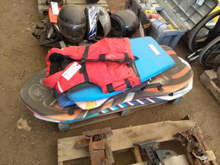 Quantity of Belly Boards & Life Jacket.