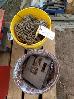 Quantity of Lifting Hooks & Chains.