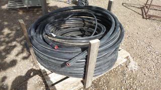 Quantity of 3/4"-1" & 1 1/2" Plastic pipe.