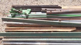 Quantity of Tubing 1"-2 1/2", Tin Channel, Brackets & Mounts 6'-15'.