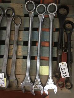 2-1/8", 2-1/4", 2-3/8" Gray Combination Wrenches.