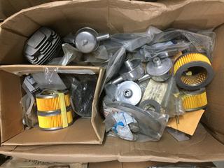 Box of Assorted Small Engine Parts.