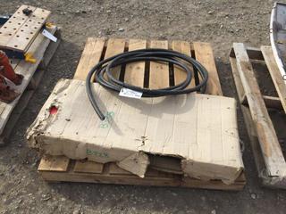 Mechanic Crawler in Box & a Length of Electrical Cable.