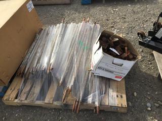 Pallet of Steel Stakes & Accessories.