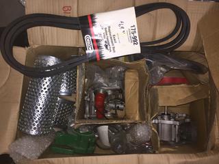 Box of Assorted Small Engine Parts.