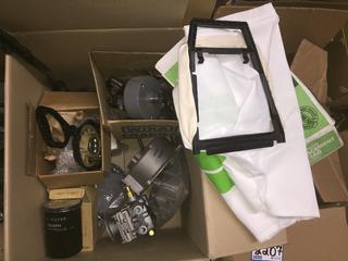 Box of Continental Connecting Rods/Pistons & Trash Pump with 2" Housing.