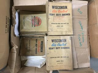 Box of Engine Rebuild Manuals For Teledyne/Wisconsin.