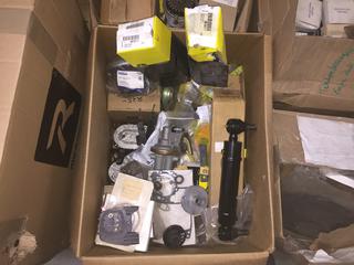 Box of Assorted Small Engine Parts.