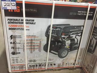 TMG 9000W Gas Engine Generator, Unused.