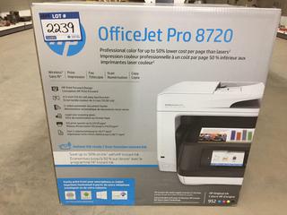 Hewlett Packard OfficeJet Pro 8720 Printer.