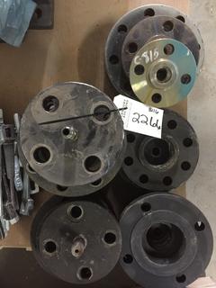 Quantity of Raised Face Threaded Flanges.