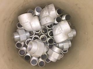 Quantity of Galvanized Threaded Pipe Fittings.