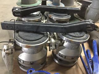 (2) 2" Stainless Steel Raised Face Full Port Ball Valves.